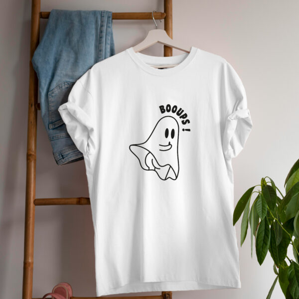 T-shirt Halloween Humour, fantôme mignon, drap qui s'envole