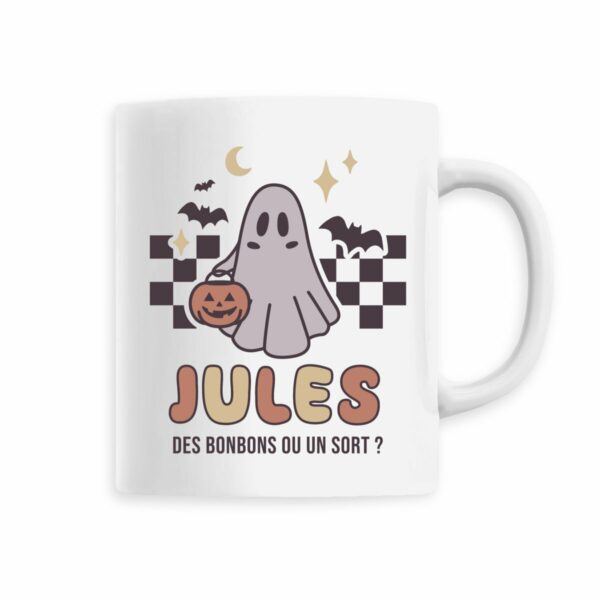 Mug Halloween personnalisé, mug halloween, des bonbons ou un sort