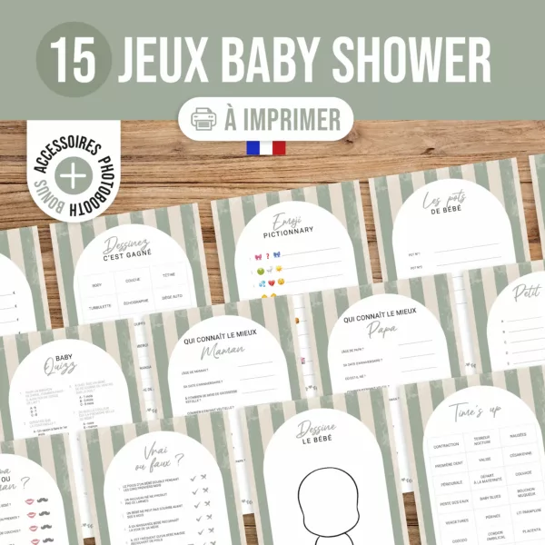 Jeux Baby shower