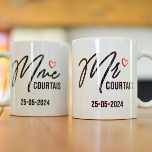 Mug Mr Mme mariage – Image 3