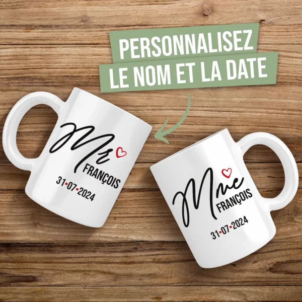 Mug Mr Mme mariage