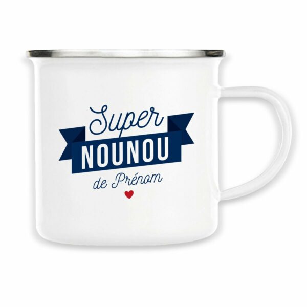 Mug nounou personnalisé, cadeau assmat avec prénom de l'enfant