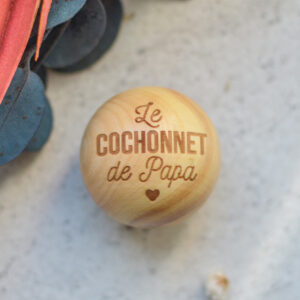 Cochonnet personnalisé en bois