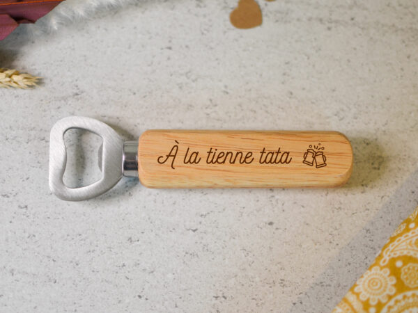 Décapsuleur personnalisé manche en bois – Image 4