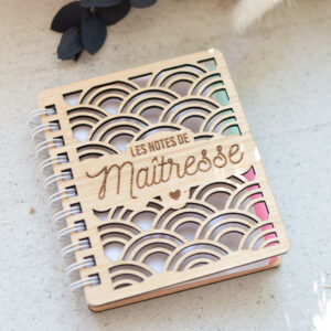 Carnet de notes personnalisé maîtresse