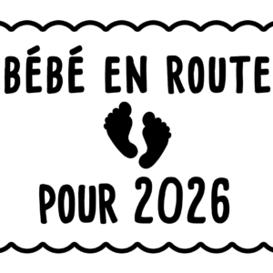 Emporte-pièce Bébé en route pour 2026